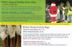 picture of holiday activities postcard