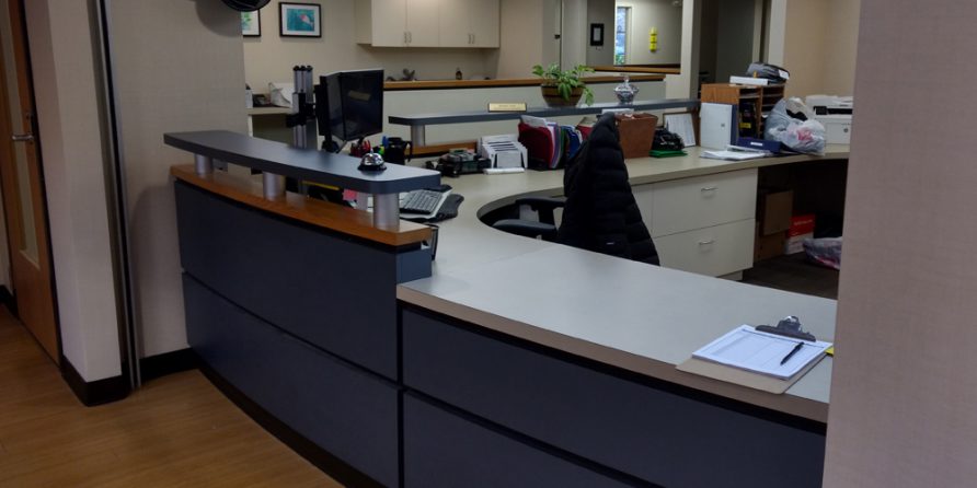 Office reception desk